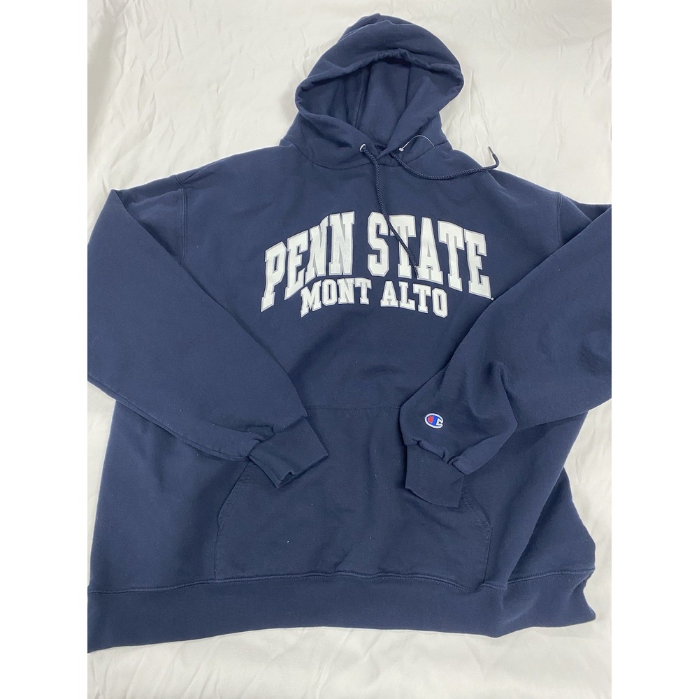 Penn State Nittany Lions Men's Champion Hoodie Sweatshirt 2XL Navy Blue Pullover